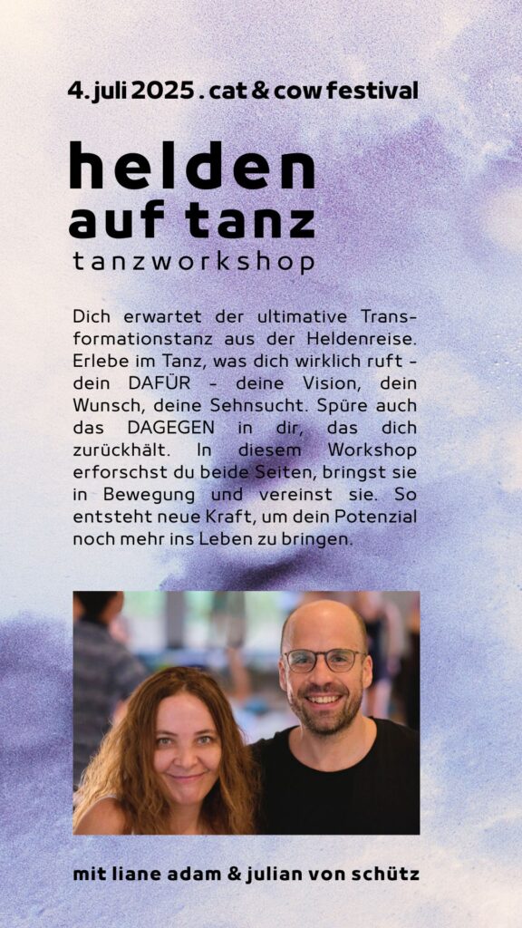 beschreibung . helden auf tanz am 4.7.2025 cat cow festival