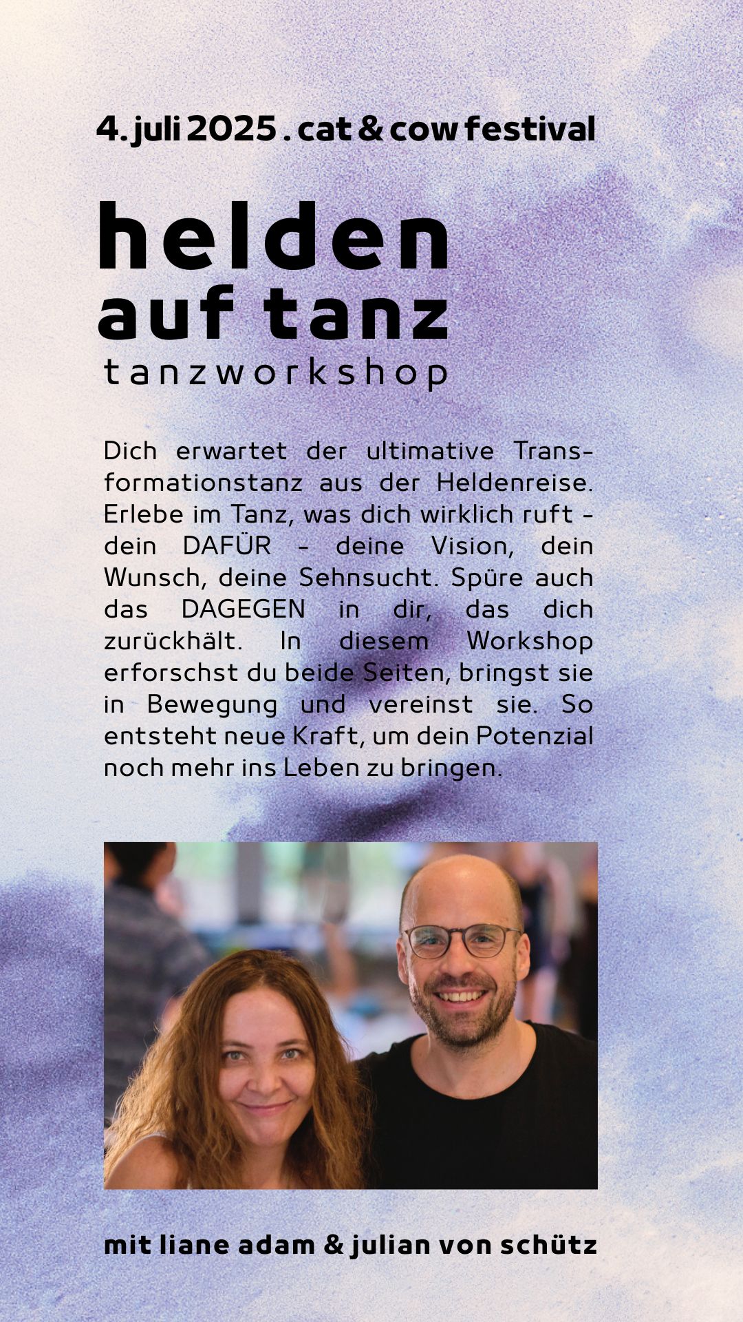 Helden auf Tanz Tanzworkshop – Liane & Julian